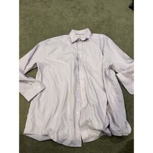 Cutter And Buck Men’s Button Down Dress Shirt Purple/Pink Men’s Size 2XL‎